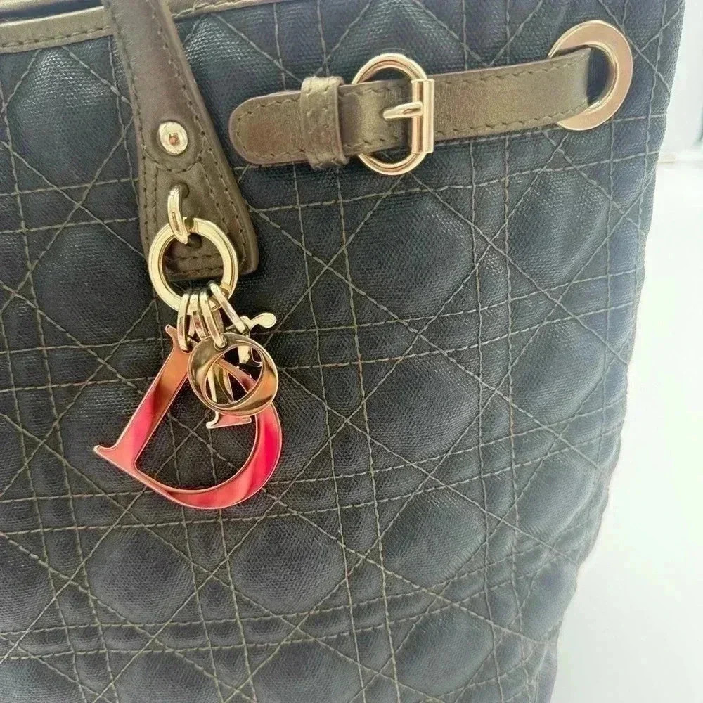 Lady Dior Cannage Panarea Tote Bag - Picture 6 of 11